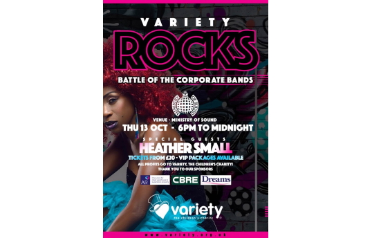 Sustainability CPD Variety Rocks Music Event